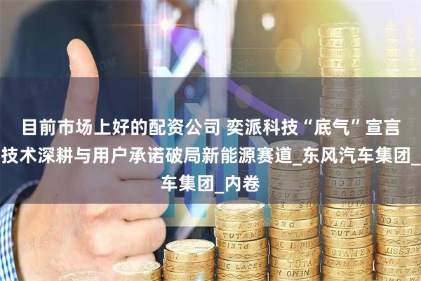 目前市场上好的配资公司 奕派科技“底气”宣言：以技术深耕与用户承诺破局新能源赛道_东风汽车集团_内卷